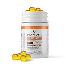 25mg Broad Spectrum CBD Capsules - 60ct - Diamond CBD