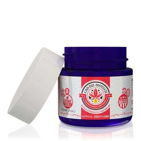 250mg CBD Pain Relief Cream - 1oz - Biotech CBD - Thumbnail 1