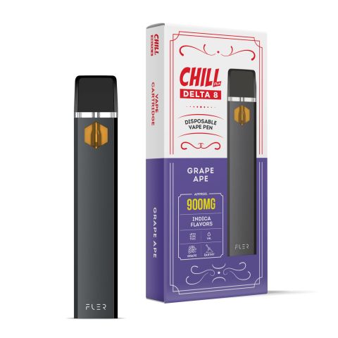 900mg D8 Vape Pen - Grape Ape - Indica - 1ml - Chill Plus - Thumbnail 1