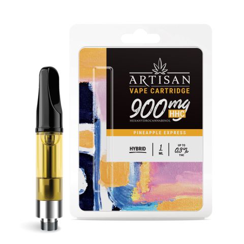 900mg HHC Vape Cart - Pineapple Express - Hybrid - 1ml - Artisan - Thumbnail 1