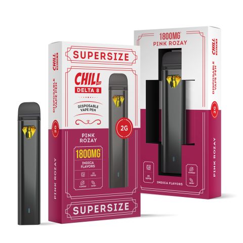 1800mg D8 Vape Pen - Pink Rozay - Indica - 2ml - Chill Plus - Thumbnail 1