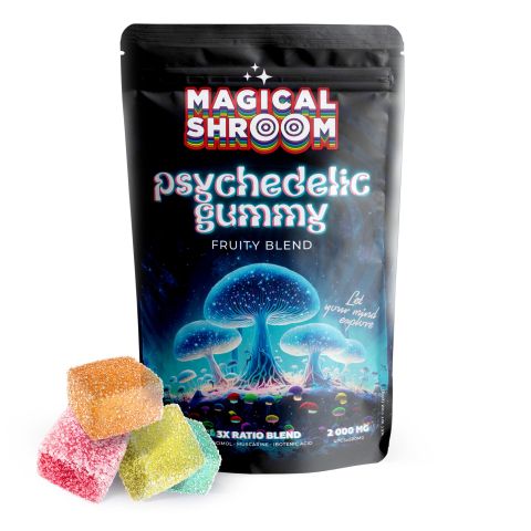 500mg Mushroom Blend Gummies - Fruity Blend - Magical Shroom - Thumbnail 1