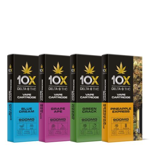 900mg D8 Vape Carts Bundle - 10X - Thumbnail 1