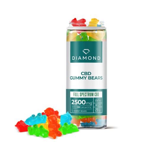 50mg Full Spectrum CBD Gummy Bears - Diamond CBD - Thumbnail 1