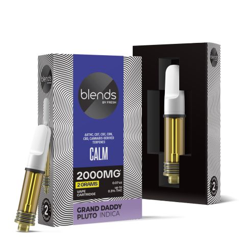 Calm Blend - 2000mg Vape Cart - Indica - 2ml - Blends by Fresh - Thumbnail 1