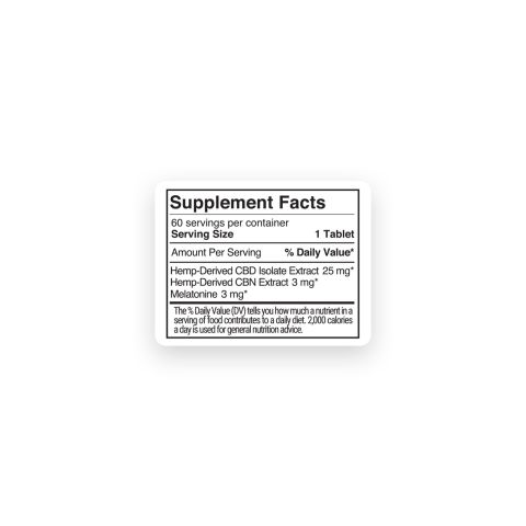 31mg Broad Spectrum CBD, CBN, Melatonin Tablets - Lavender Berry - Thumbnail 11