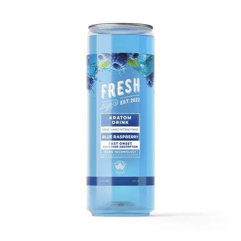 50mg Kratom Nano Electrolyte Drink - Blue Raspberry - Fresh - Thumbnail 1